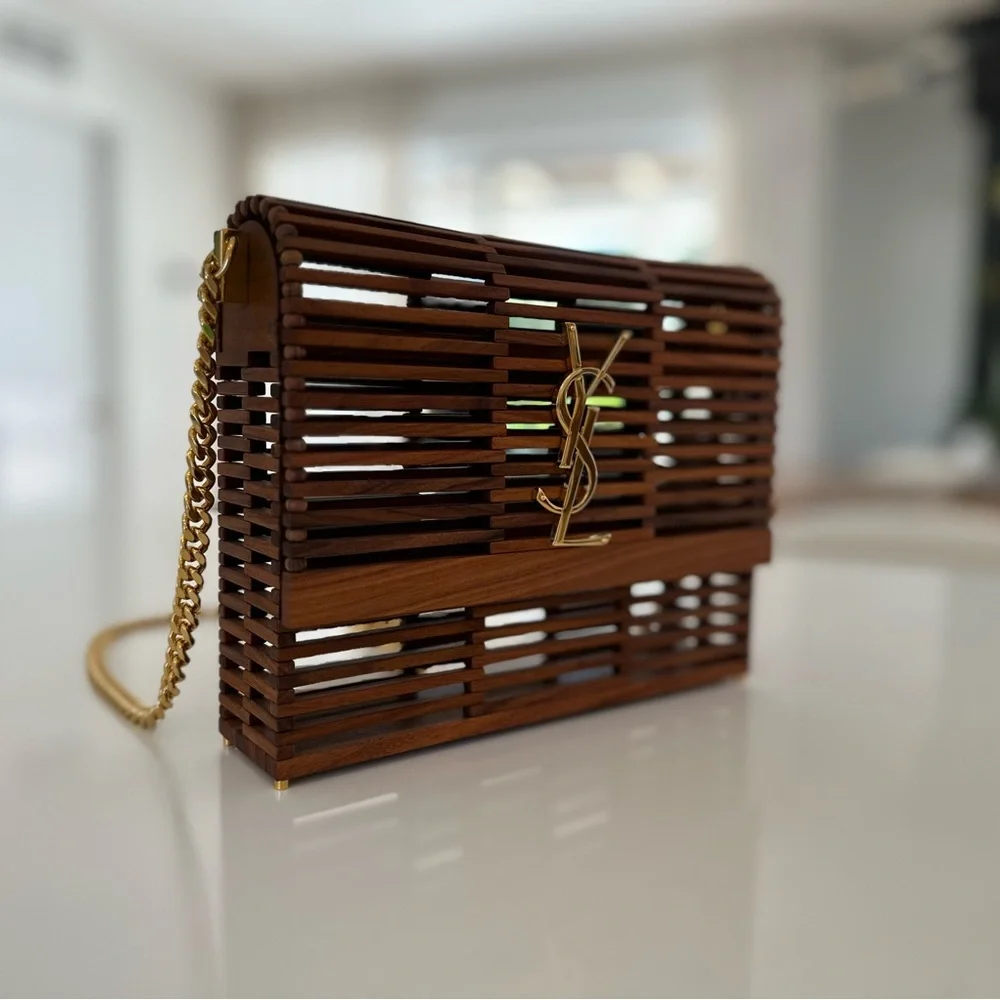 SOLD 🚫SAINT LAURENT Wood Kate Box Bag - Picture 4 of 17